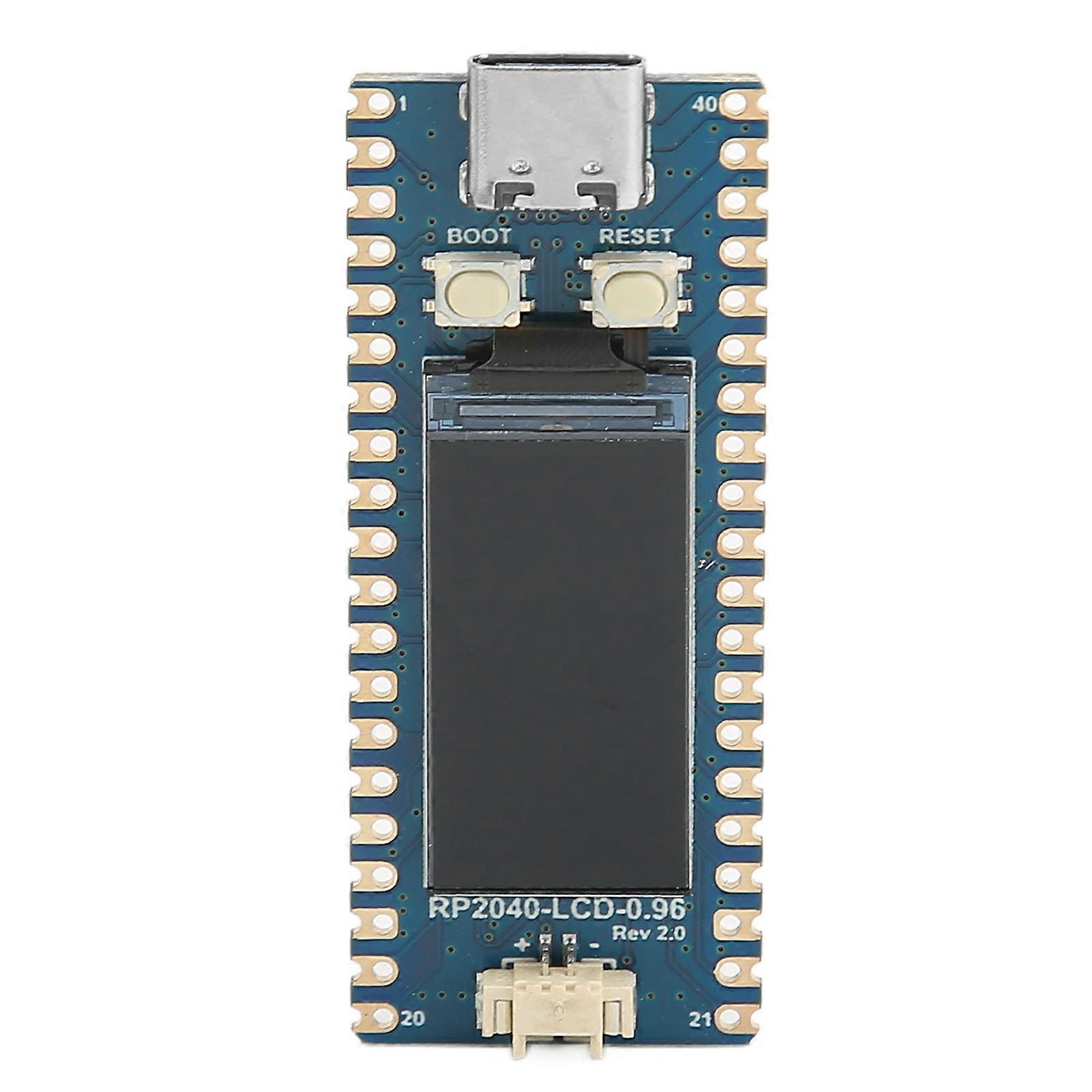 Microcontroller Type C Interface RP2040 Development Board with 0.96in IPS LCD Screen for RPI Module