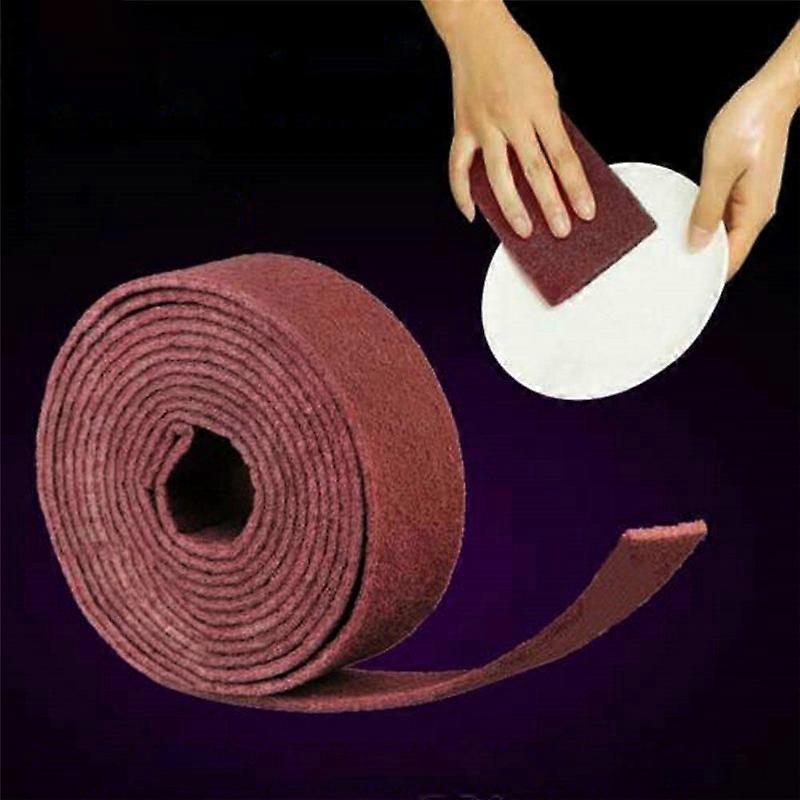 Nylon Emery Scouring Pad Stainless Steel Rust Polishing Kitchen Dish Cleaning Rag 9 cm x 20 m