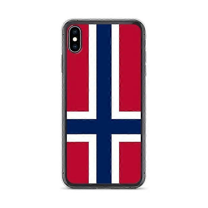 iPhone Case - Svalbard and Jan Mayen - XS Max - Official Flag - Flexible - Multicolor