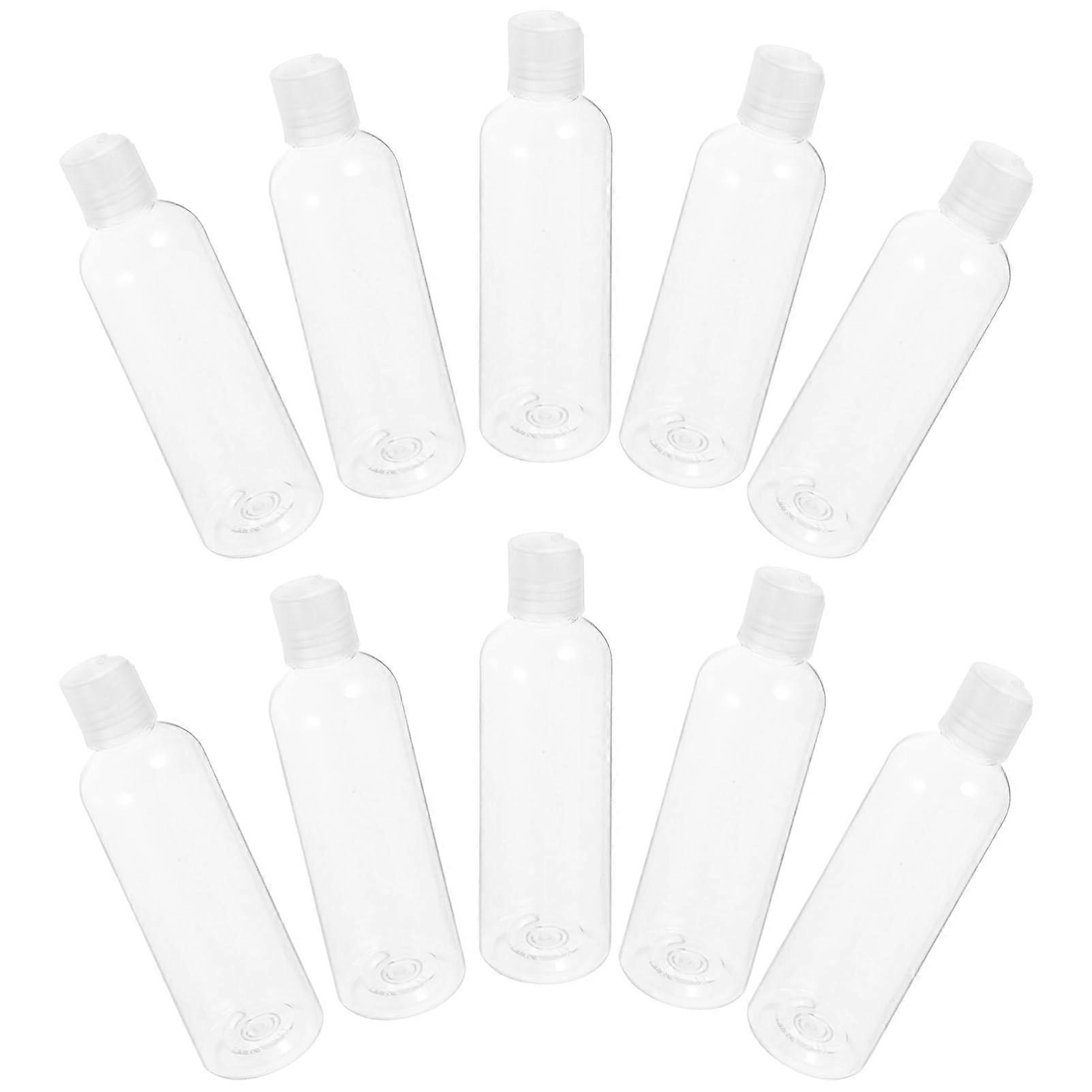 20Pcs Refillable Cosmetic Bottles Press Cap Travel Lotion Containers for Shampoo Skincare and Toiletries Leak Squeeze Dispenser Bottles