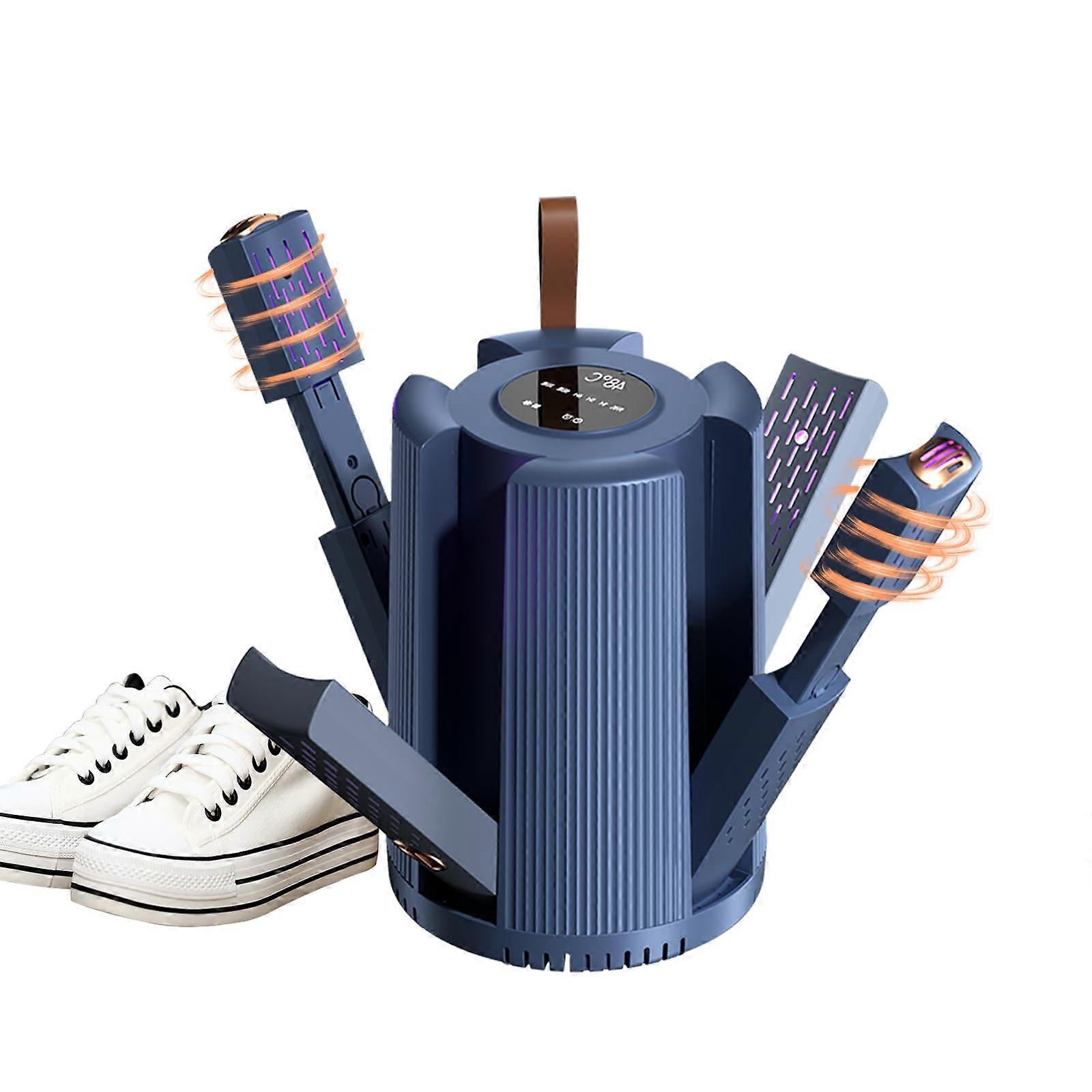 Shoe Dryer With 2 Gear Heat Blower and Timer, Shoe Dryers for Sneakers, with 4 Drying Ports and Reduced Odor, Quick Drying for Hats, Socks, Glove