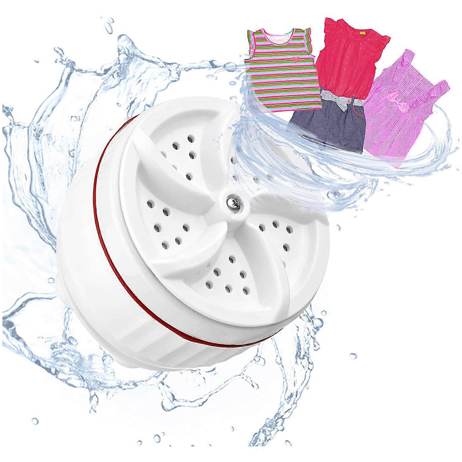 Ultrasonic Turbo Washer Machine 30 MINS Timing Auto Shutdown for Cleaning Underwear Socks Towel Business Travel Dorm Use