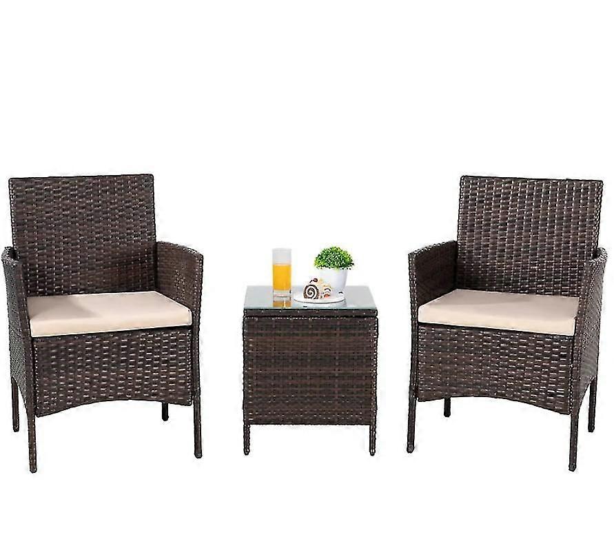 人のための屋外家具チェアセット20 ''クッション付きロングビストロセット