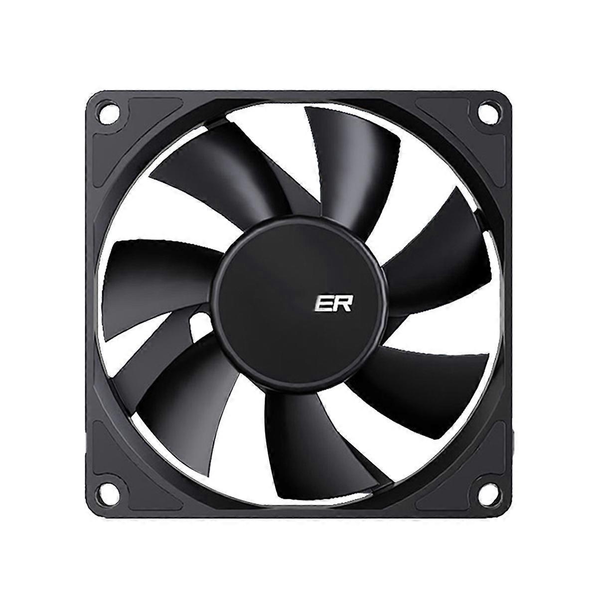 Computer Case Fan 80mm 4-Pin PWM High Airflow Ultra-Thin Cooling Fan