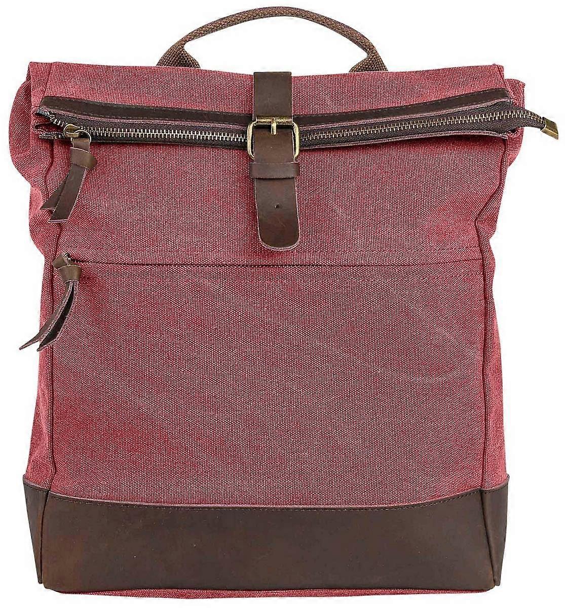 ZEDE Military School Backpack - Bordeaux Burgundy