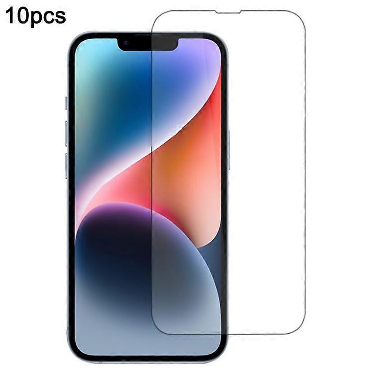 10Pcs / Pack Compatible For iPhone 14 Plus Screen Protector High Aluminum-Silicon Glass Film 0.33mm 2.5D