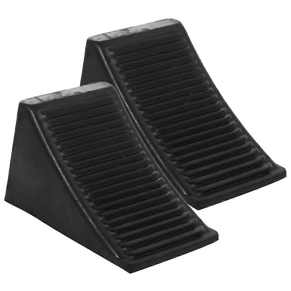 Rubber Wheel Chocks, Maximizes Traction on Flat Surfaces, Versatile Usage
