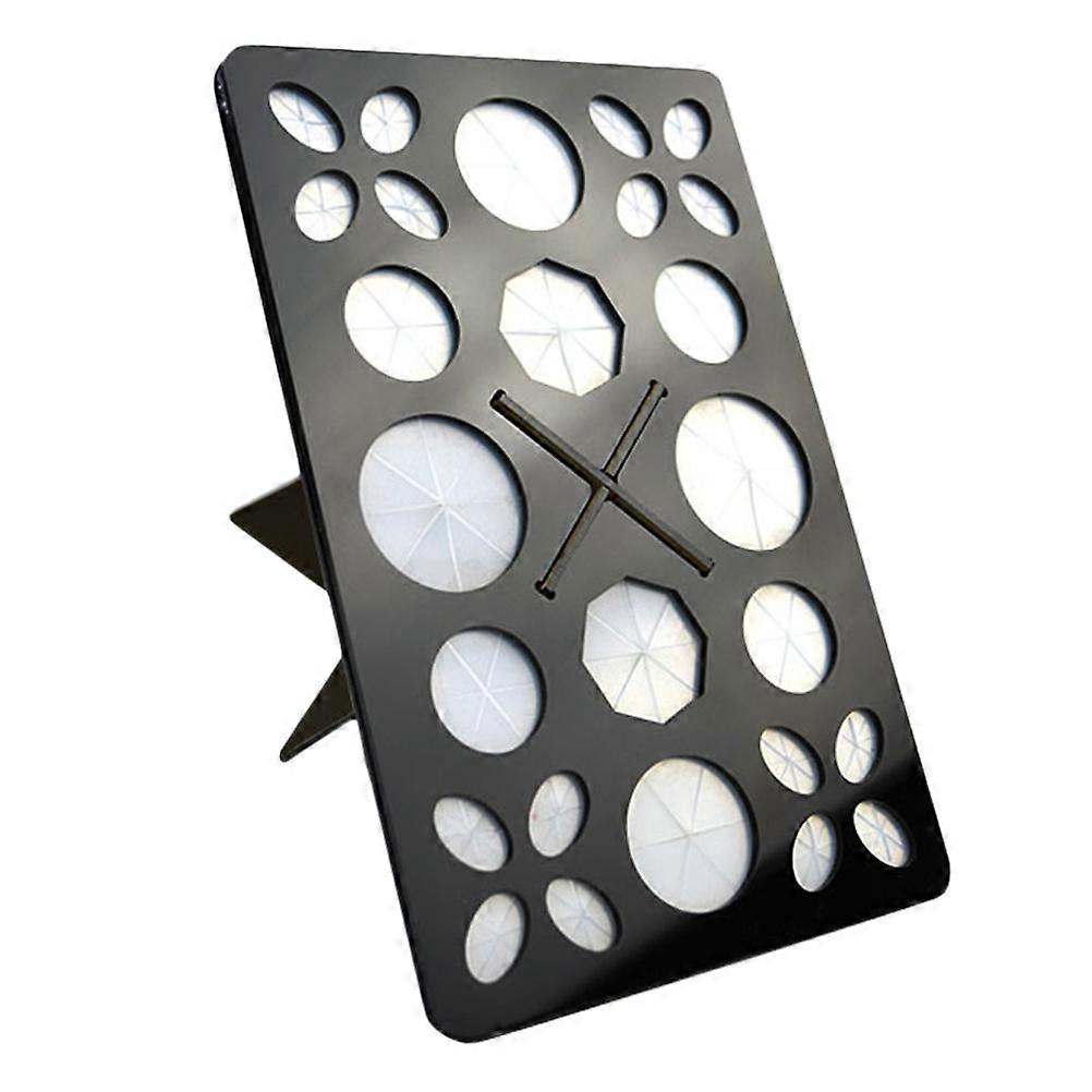 حامل تجفيف فرشاة مستحضرات التجميل ، منظم قابل للطي للمكياج ، هيكل أكريليك آمن