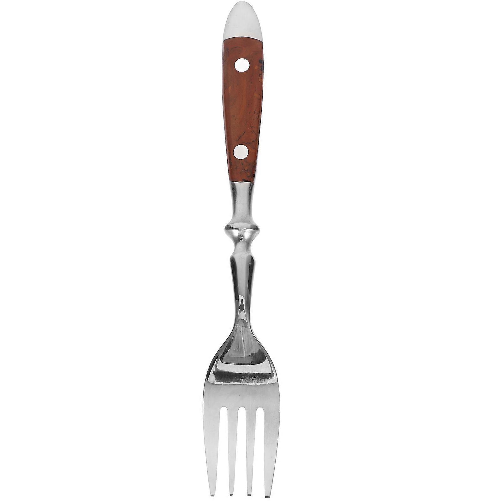 Stainless Steel Dessert Fork with Handle Versatile Appetizer & Cake Fork for Cafés, Restaurants & Everyday Use Elegant Cutlery for Ice Cream &