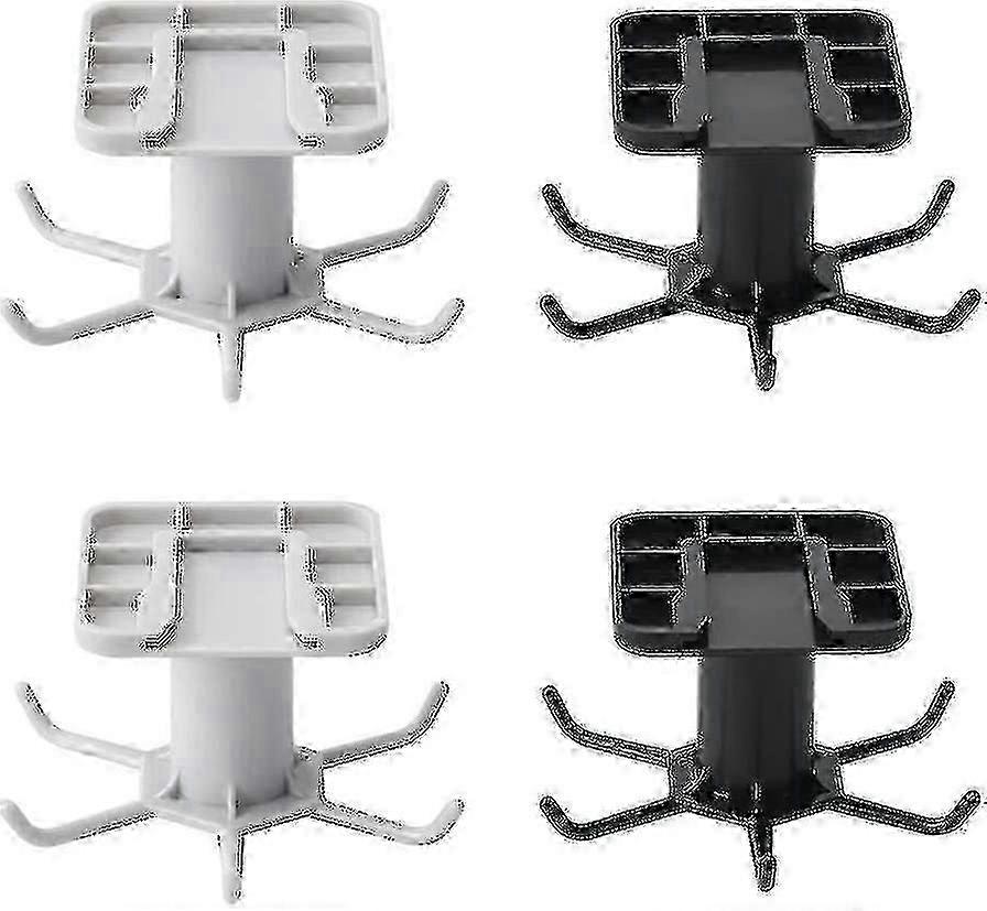 360° Rotating Kitchen Hooks - No Drill Wall Hooks with 6 Hooks for Home & Garden