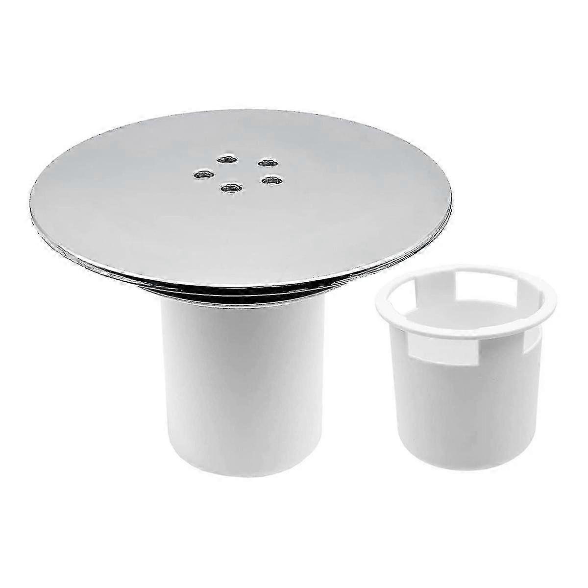 Lock till duschfälla, lock till duschplugghål 90mm/115mm plugg dräneringsbyte Hål Förkromad Fini8700521949773