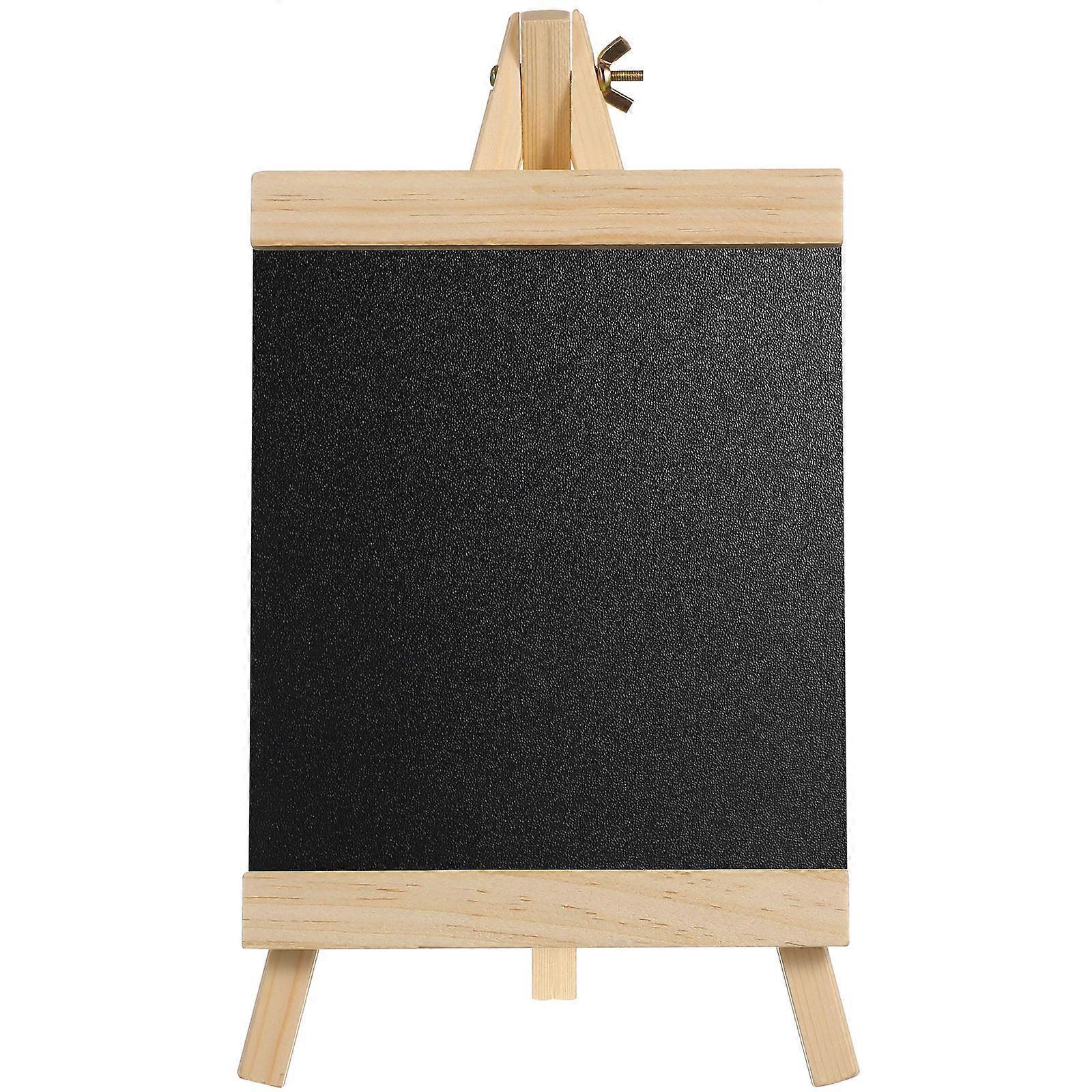 Panneau de tableau noir en bois autoportant pour les mariages, les événements et les menus - Tableau d’affichage léger et facile à effacer