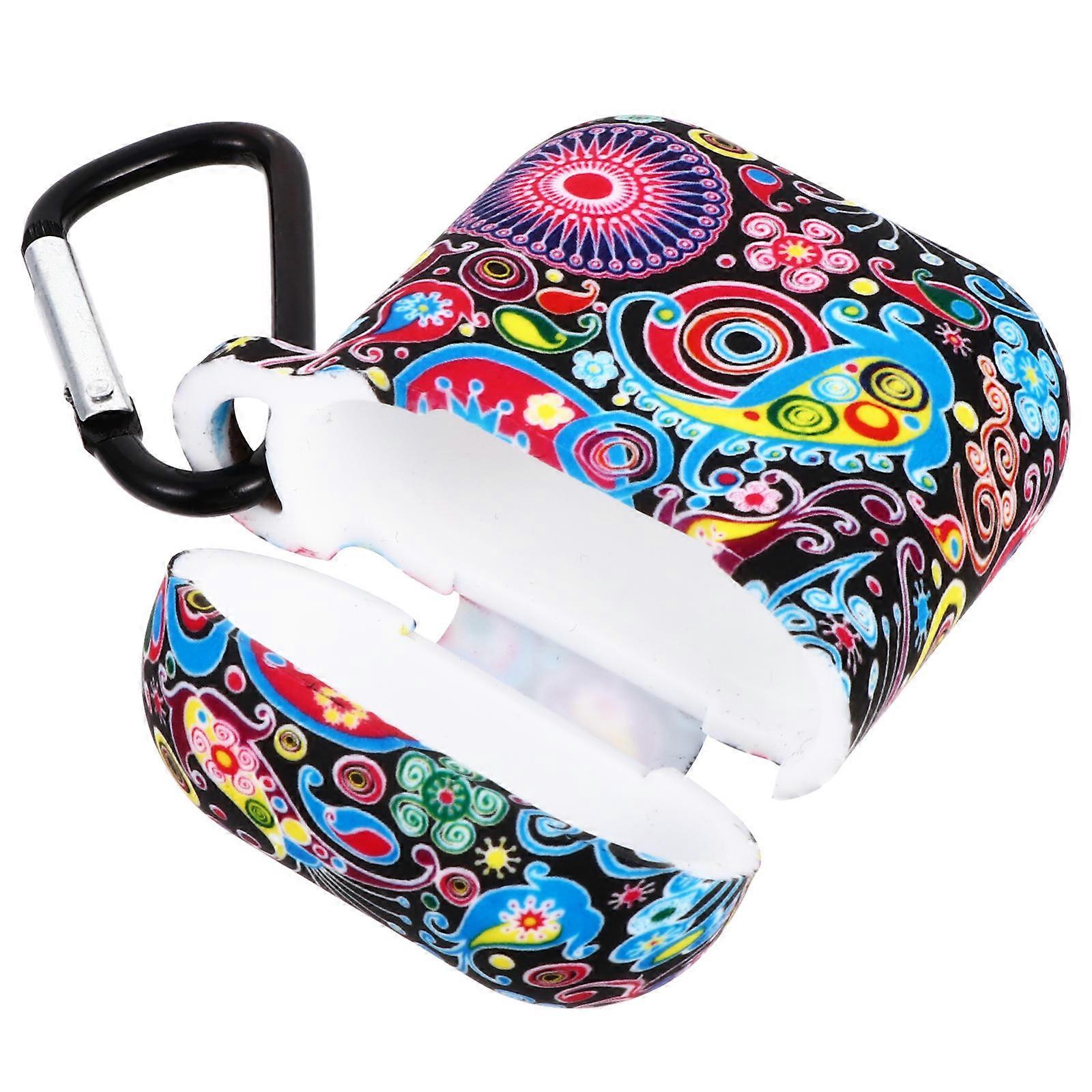 Headphone Case Earphone Protective Box Rectangular Shape Compact Design Rosy 6x5x3cm Moisture Resistant 1Pcs