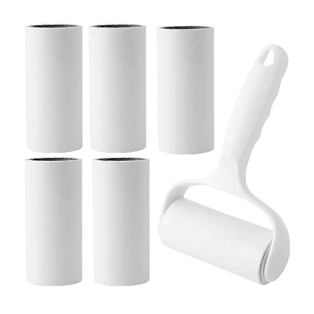 Portable Lint Roller Set for Pet Hair Removal with Handle and Sticky Refills – Easy to Use for Clothes, Furniture, Carpets, and Sofas