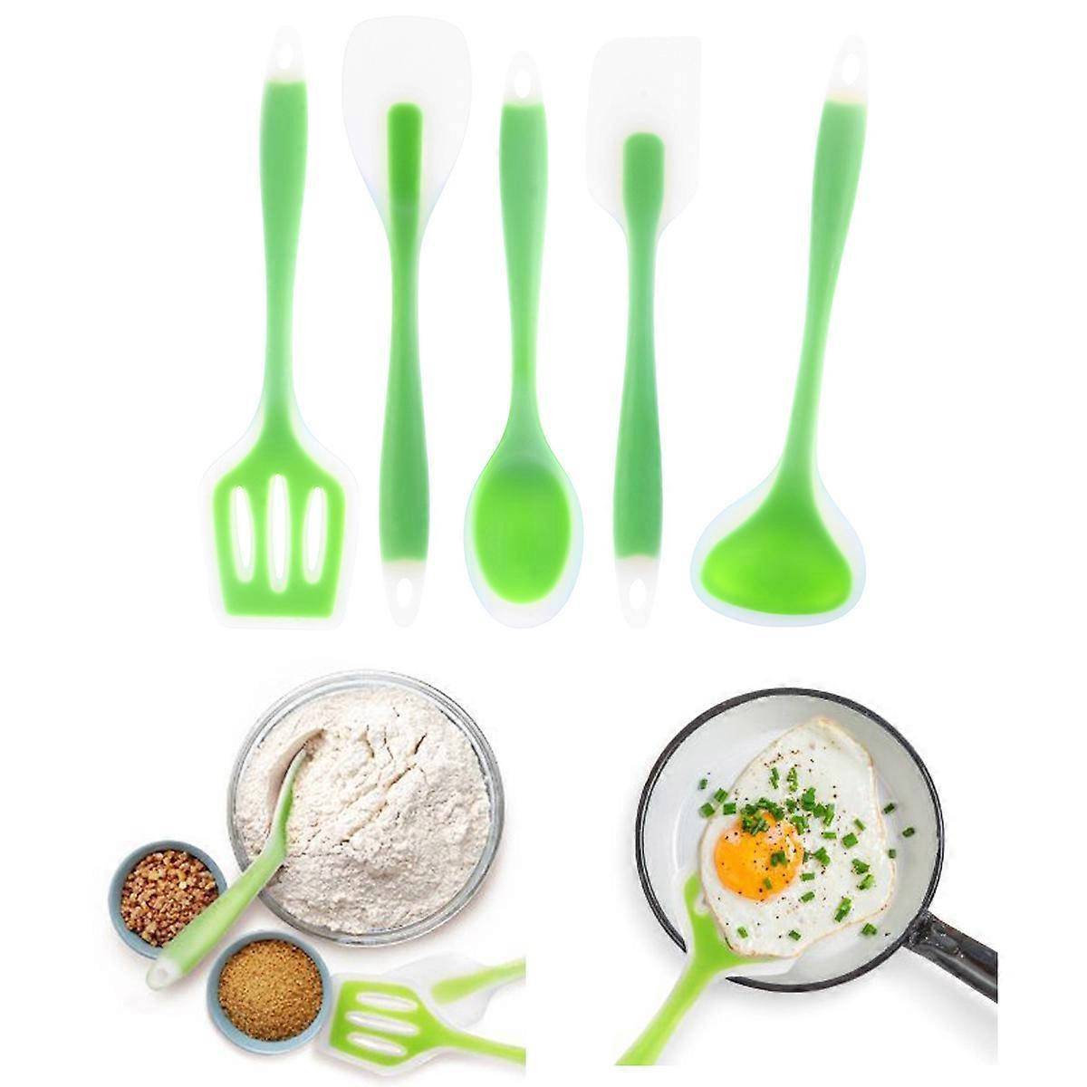 Heat-Resistant Cooking Utensil Set 5Pcs Silicone Tools for Kitchen Use