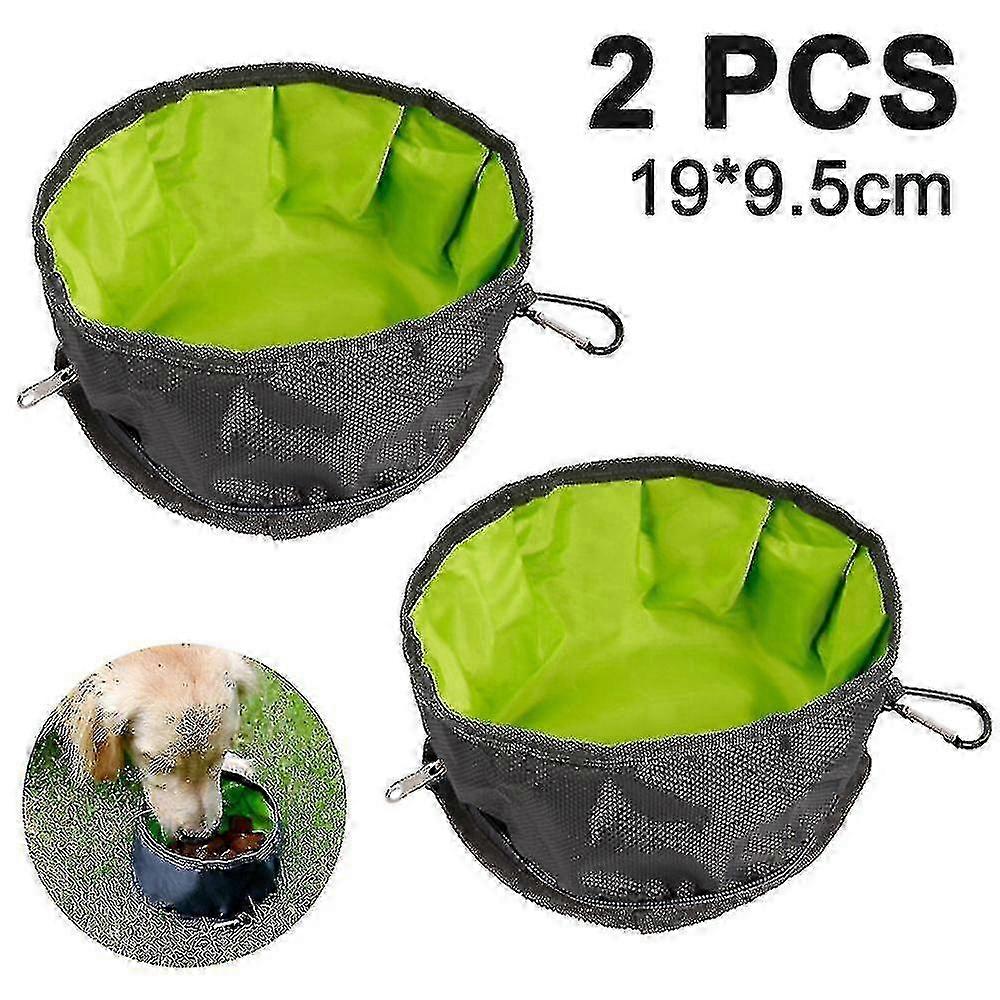 Portable Leak-proof Travel Bowls for Dogs and Pets, Foldable Design with Zipper for On-the-Go Use