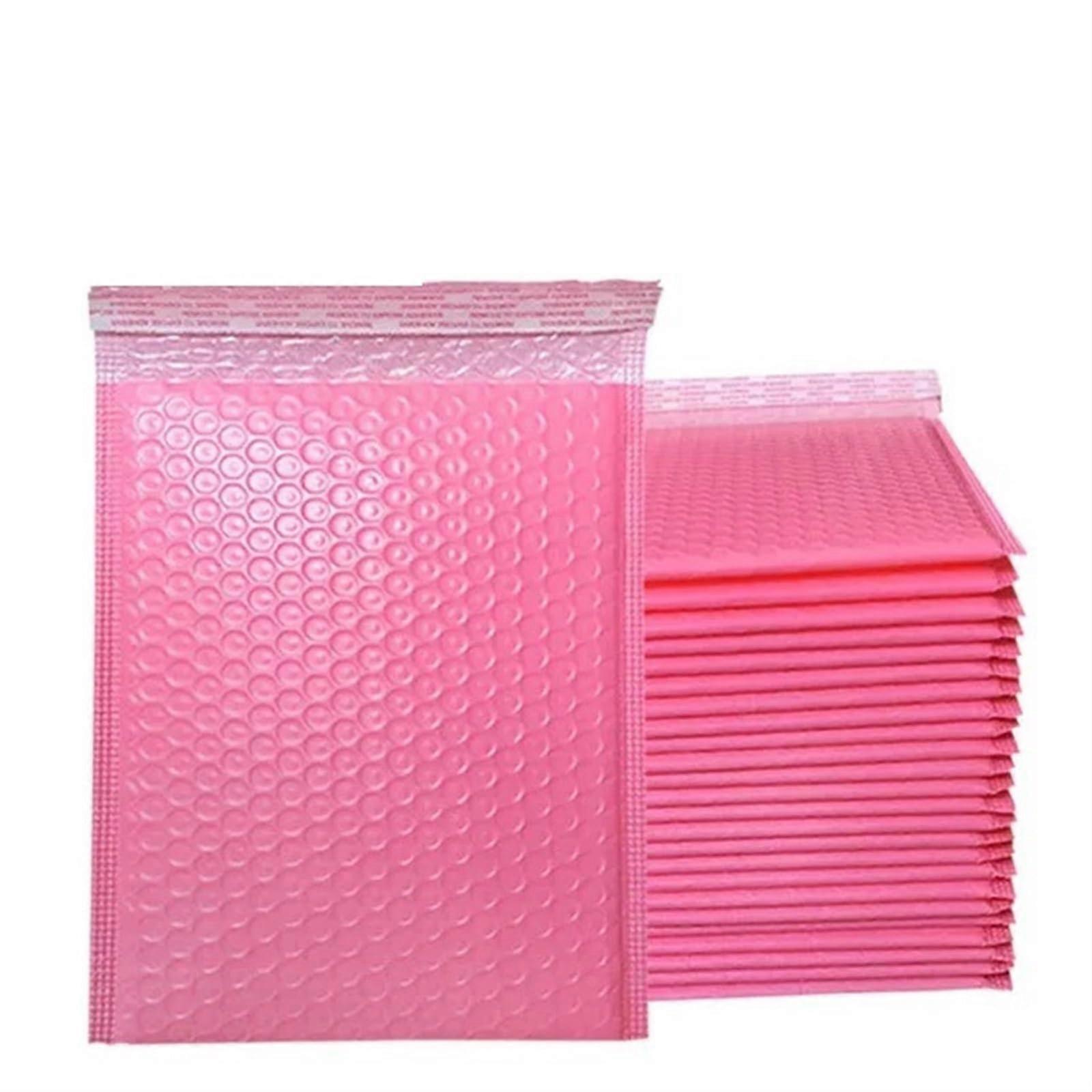 Luftpolstertasche 100pcs Pink Bubble Mailers 13x18cm Polyethylene Ziplock Packaging Envelopes