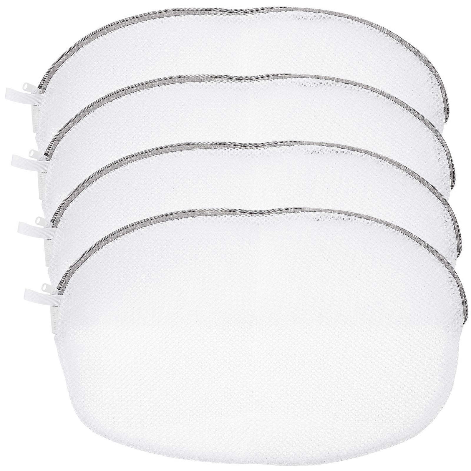 Lingerie Bags for Shared Washing Machine Use Polyester Material See-through Mesh 4Pcs