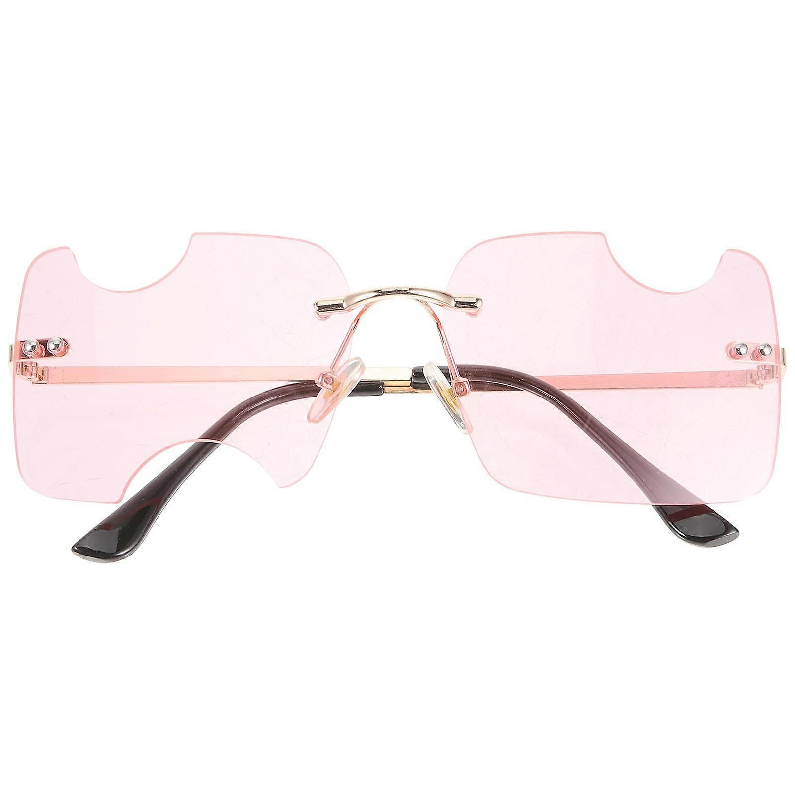 Mixed Style Rimless Sunglasses Portable Party Eyeglasses UV Protection 1Pcs