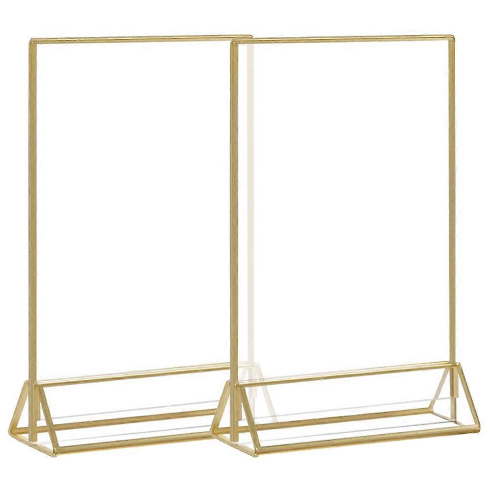 Clear Acrylic Table Sign Holders Secure Place Card Display for Weddings, Restaurants, and Events Stable Design, Holds Table Signs and Seat Cards