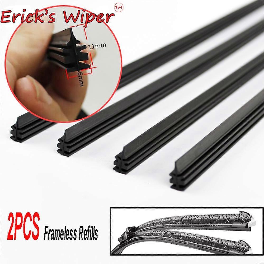 2Pcs/Lot Universal AAA-grade Auto Vehicle Insert Soft Rubber Filling Tape for Frameless Wiper Blades 6mm 26" "24" Car Accessories
