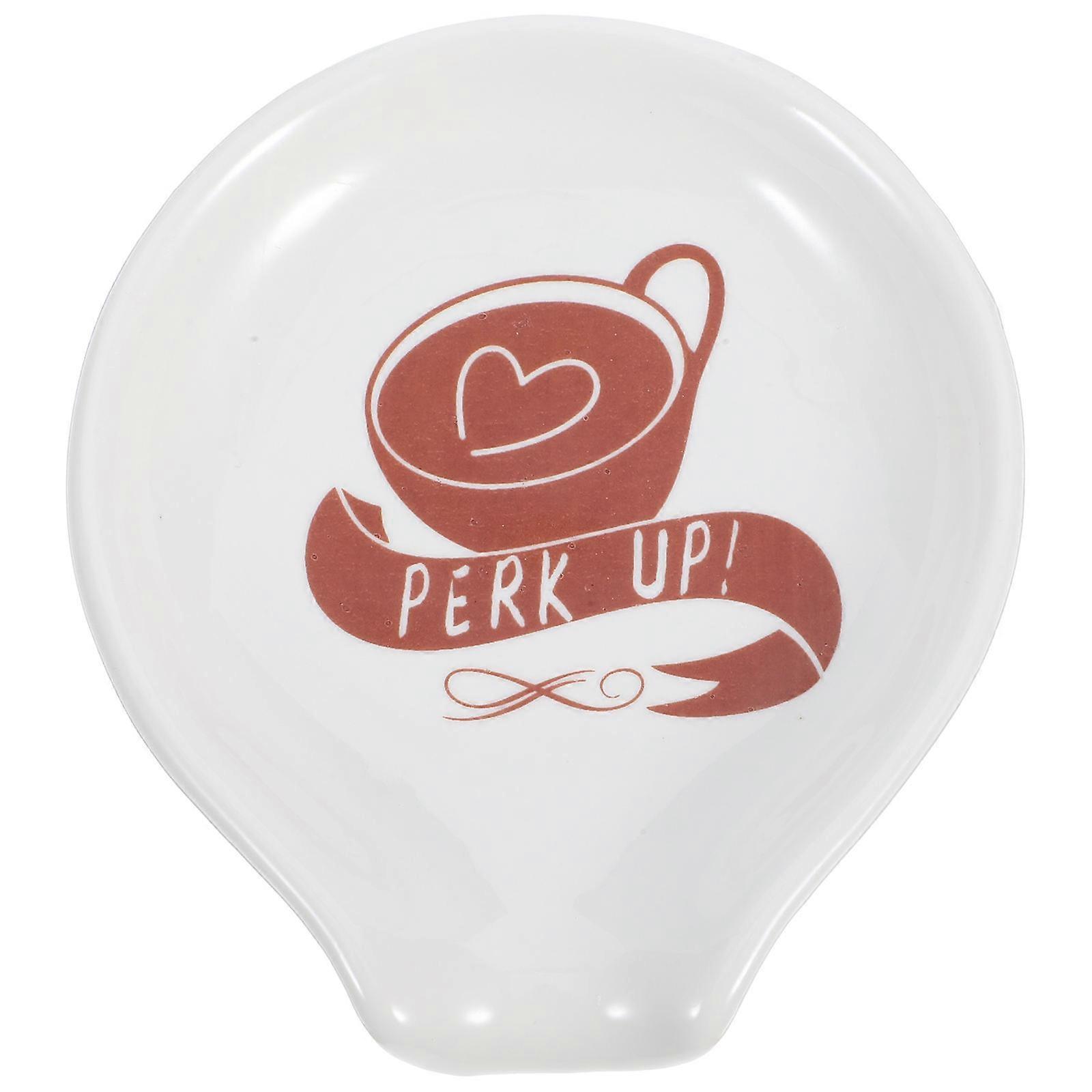 Spoon Rest Ceramic Home Decor Multi-functional 10.00X9.00X1.70CM Simple Style 1Pcs