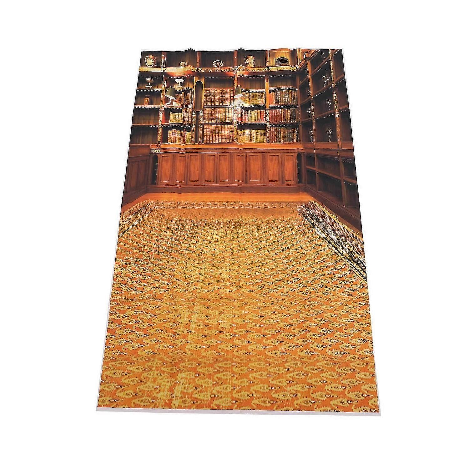 Retro Study Library Books Shelf Photography Photo Background Backdrop Prop 3X5FT