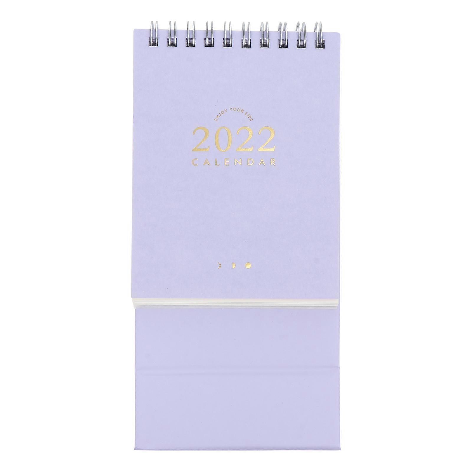 Desktop Item Tabletop Calendar Holiday Indication School Use Rectangular Simple Style 1Pack