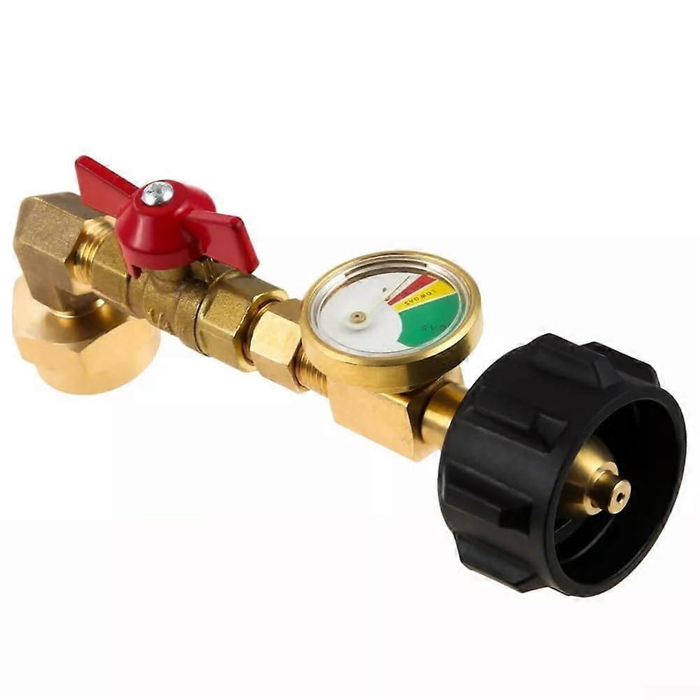 Propane Refill Adapter With Overfill-Protection Valve And Easy-To-Use Gauge, Compatible With 245-Kg Tanks