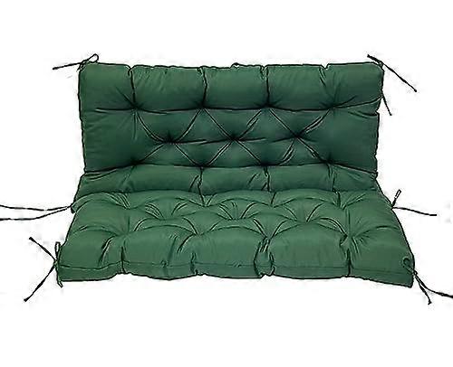 Swing Cushion for Veranda - Replacement Cushion with Backrest, Waterproof for 2-3 People, Dark Green