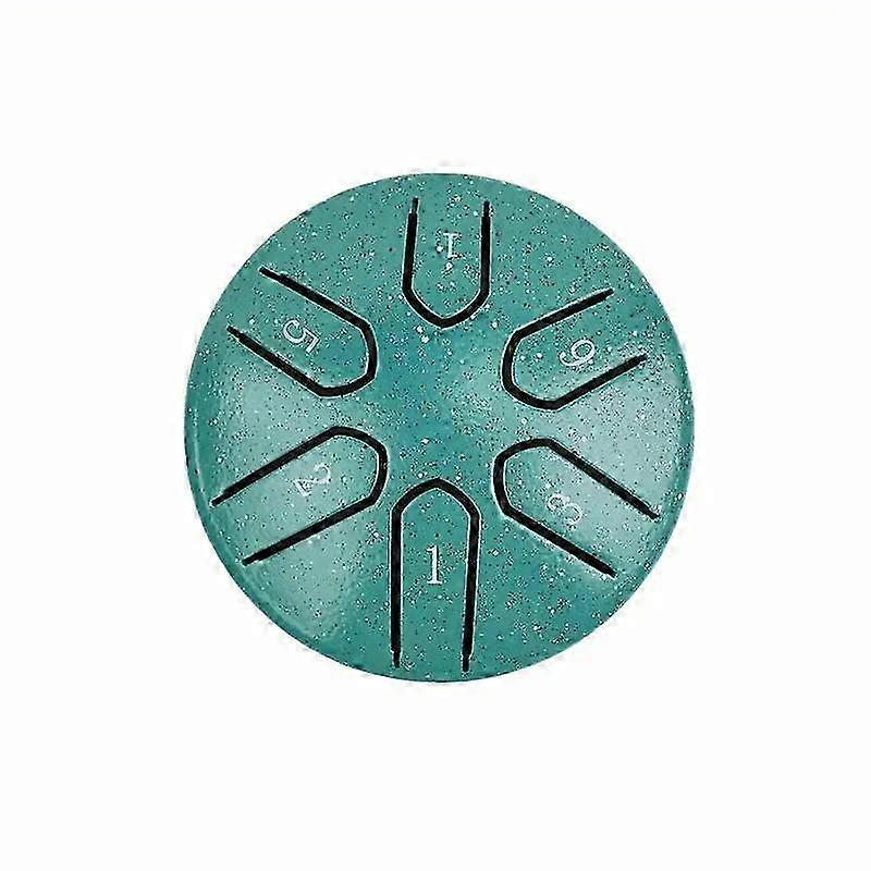 3-Inch Alloy Steel Tongue Drum Set - 6 Notes, Mini Percussion Instrument for Meditation, Yoga & Healing