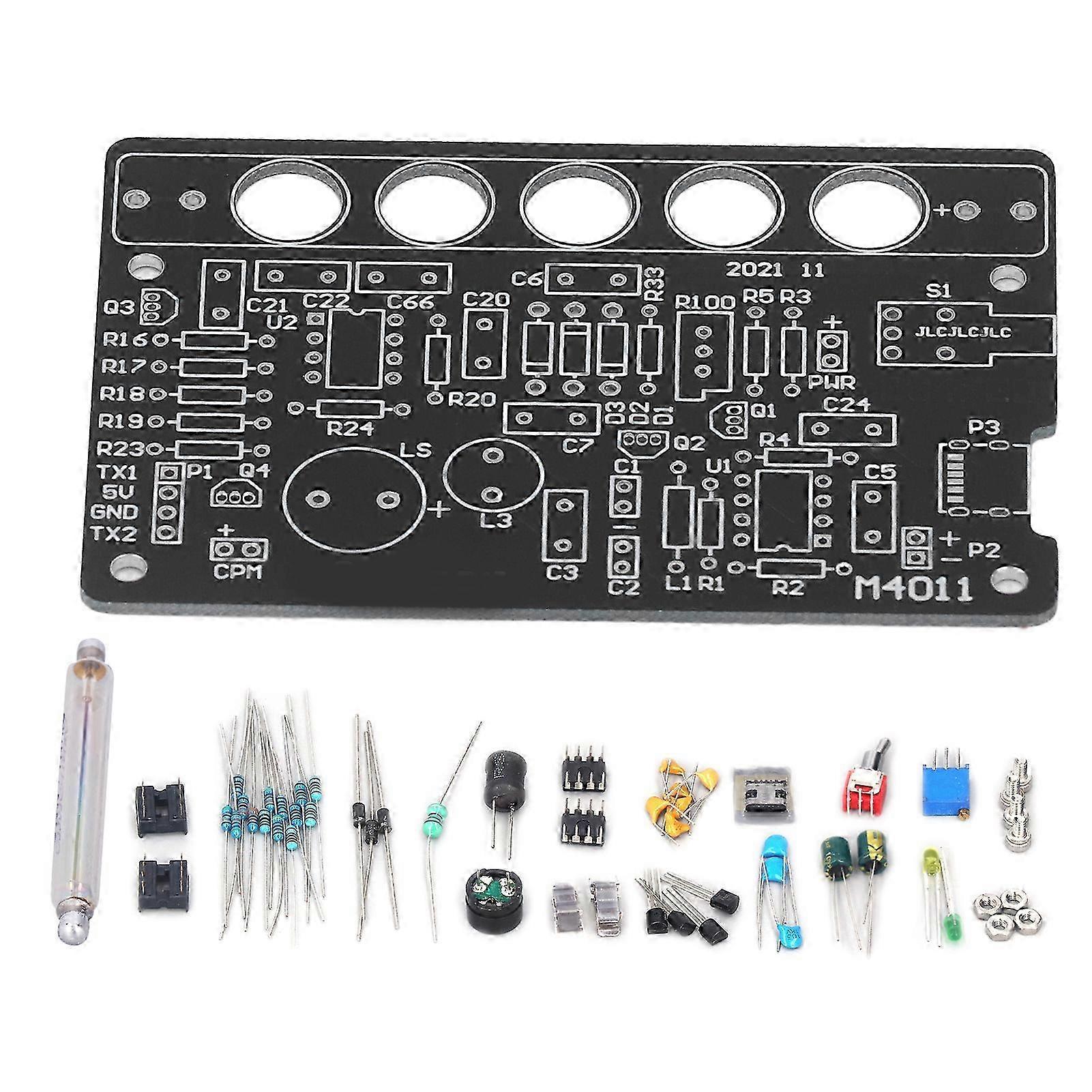 DIY Geiger Counter Parts Kit Nuclear Radiation Detector Module Unassembled Tool