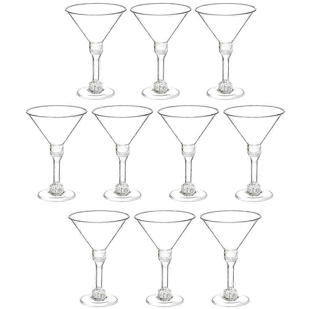 Drinkware Glasses Transparent Serving Cups Shape Everyday Use 10Pcs