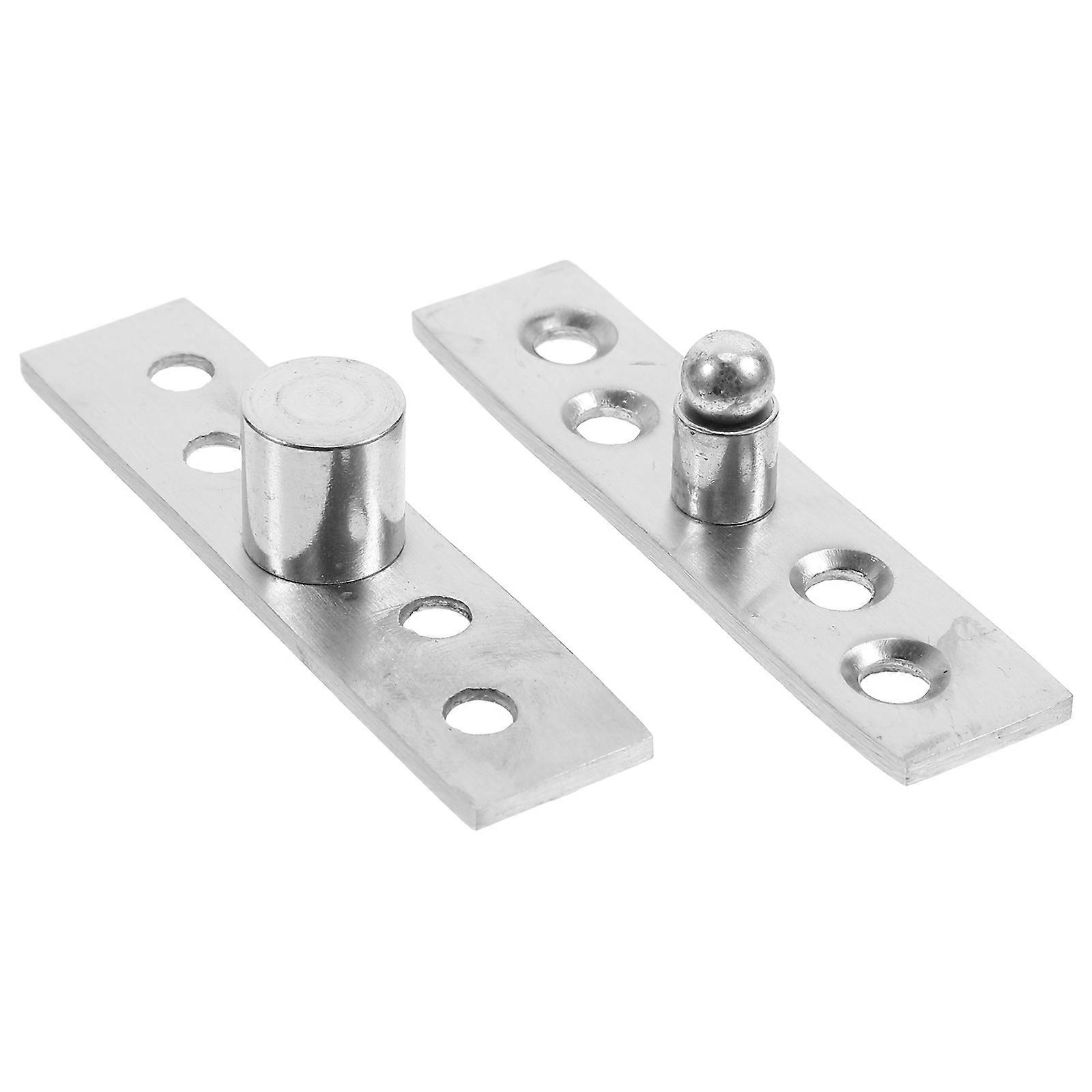 Rotating Door Hinge Furniture Hardware Door Hinge Space-Saving 2.95X0.86X0.71IN 2Pcs