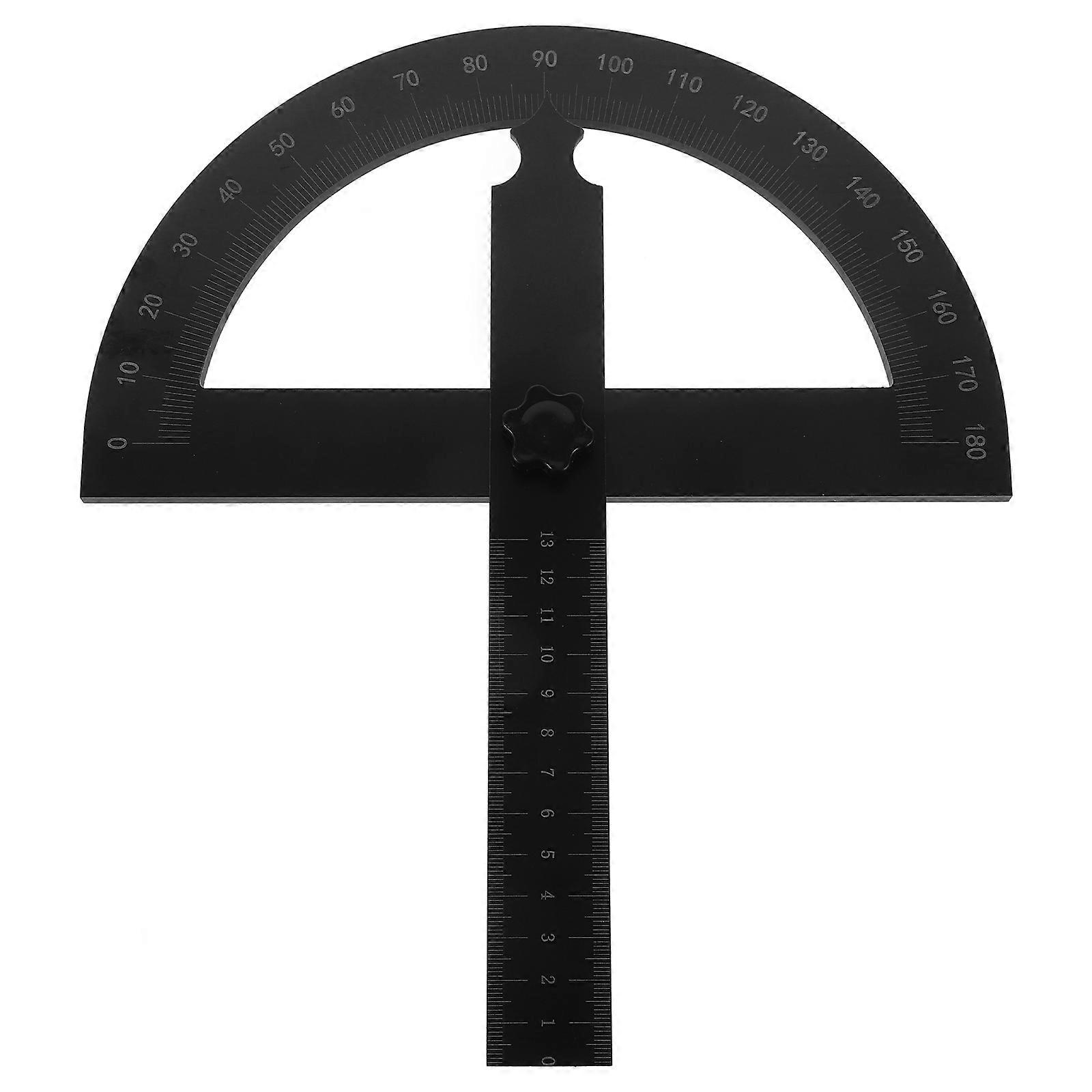 Carpenter Measuring Ruler Circular Saw Guide Protractor For Engineering Metal Multi Functional Angle Measurement 1Set
