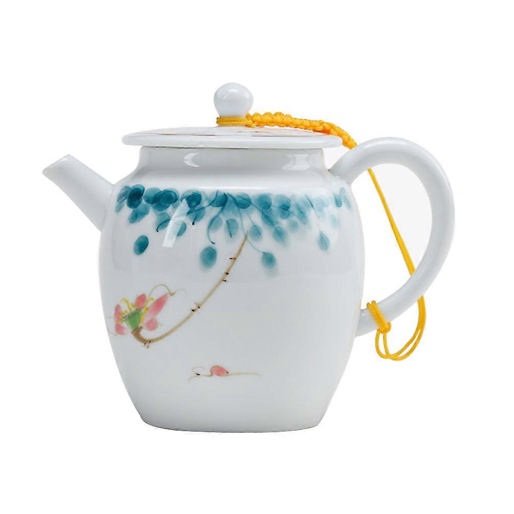 Ceramic Tea Container Heat Resistance Tea Tasting with Friends Round Shape Assorted Color 1Pcs