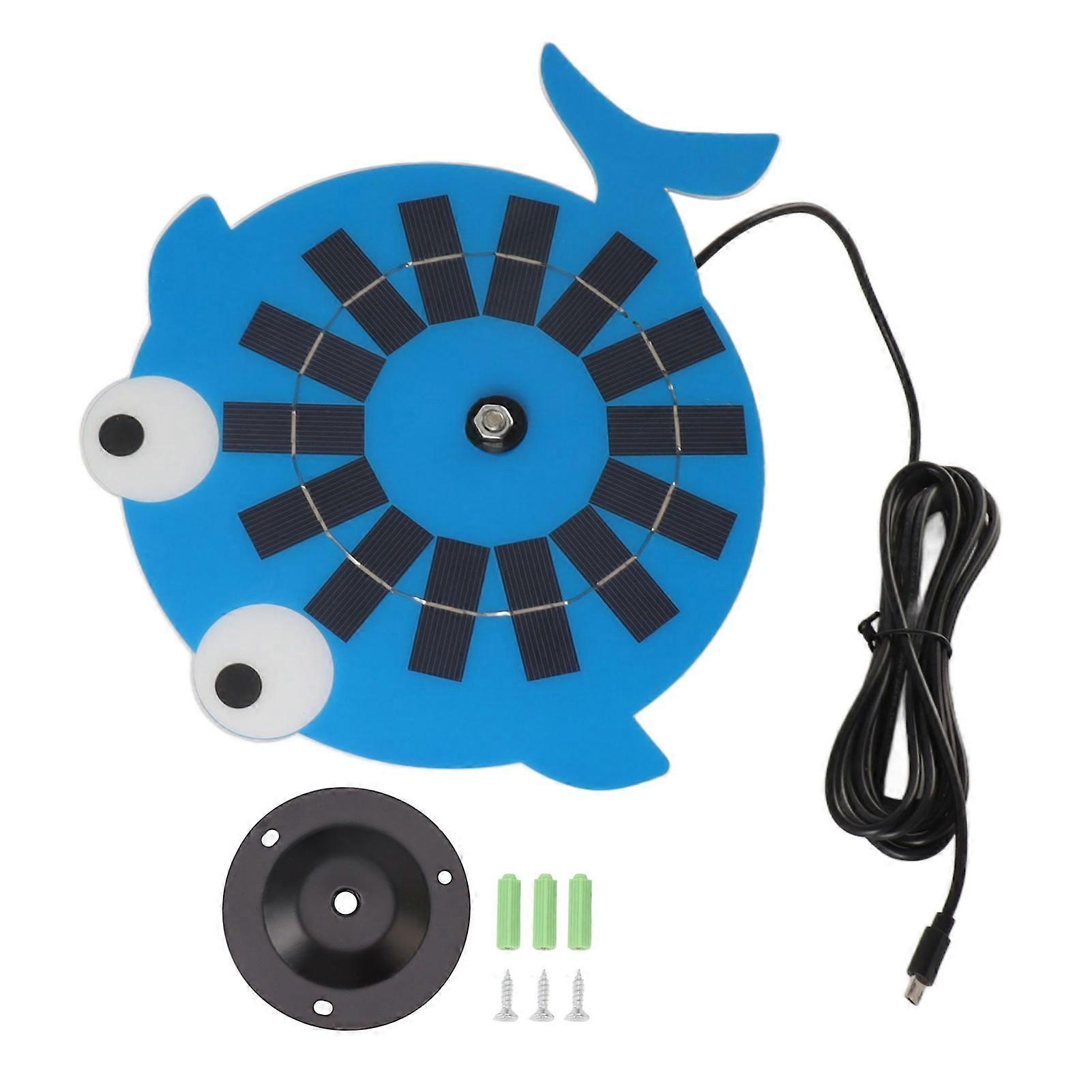 Solar Panel Mounting Bracket Outdoor Security Camera PV Monitoring Wall Rack with Charging Head 10W Dolphin Shape