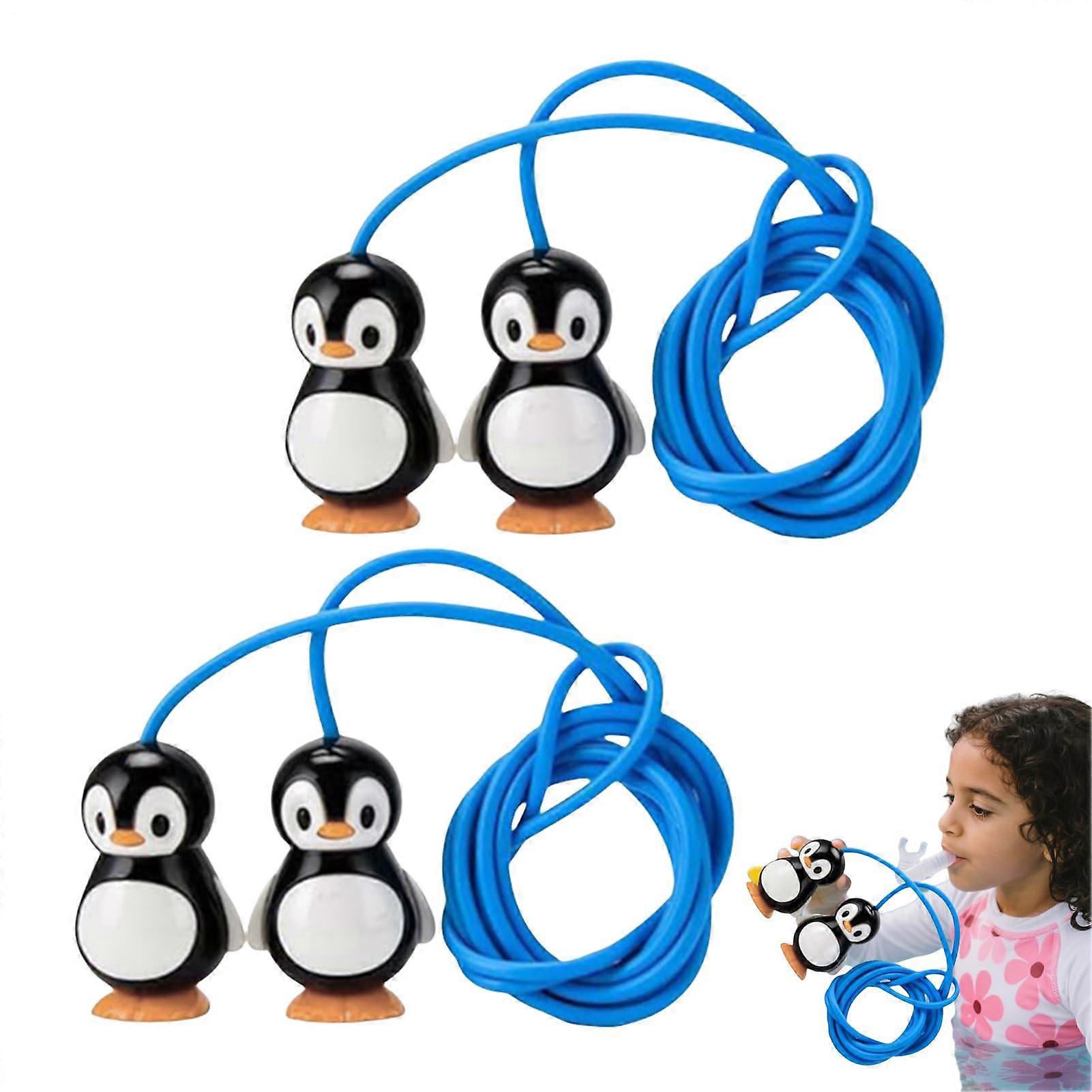 PenguinShaped Dive Rings for Pool, 2 Pieces NonSlip Elastic Water Games