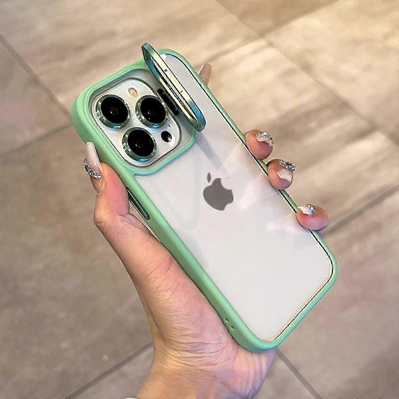 Kickstand Case Compatible with iPhone 15 Pro Max Case, Clear Case with StandBuilt-in Camera Ring Stand, Scratch-Resistant