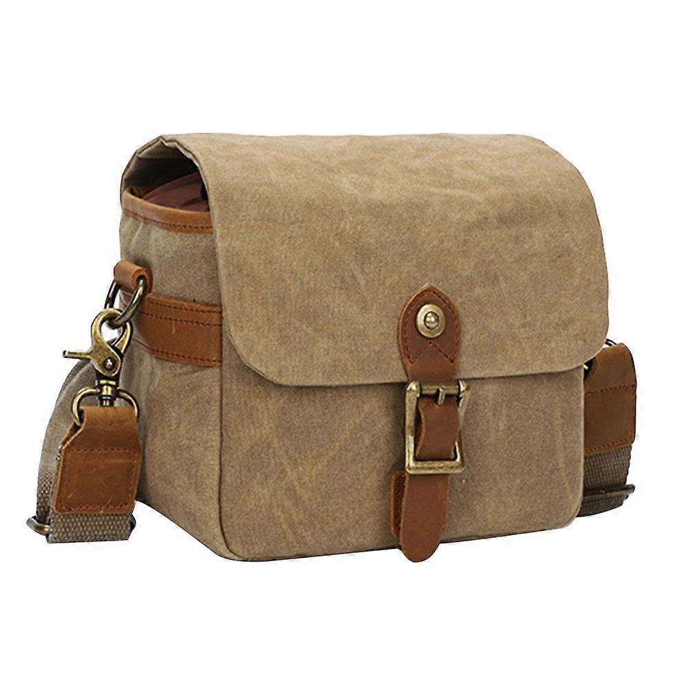 Camera Shoulder Bag, Portable Canvas Messenger Bag for A6000 & Accessories – Compact Crossbody Camera Pouch