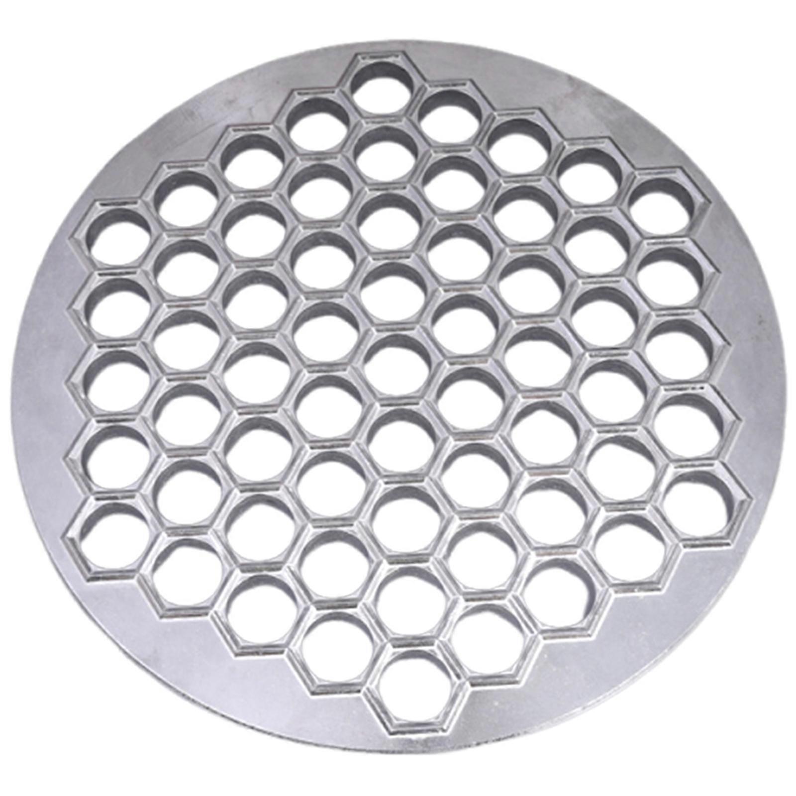 Efficient 61 Hole Manual Dumpling Press Machine Nonstick Aluminum Alloy Pelmeni Making Mould For Quick Meal Preparation Multicolor