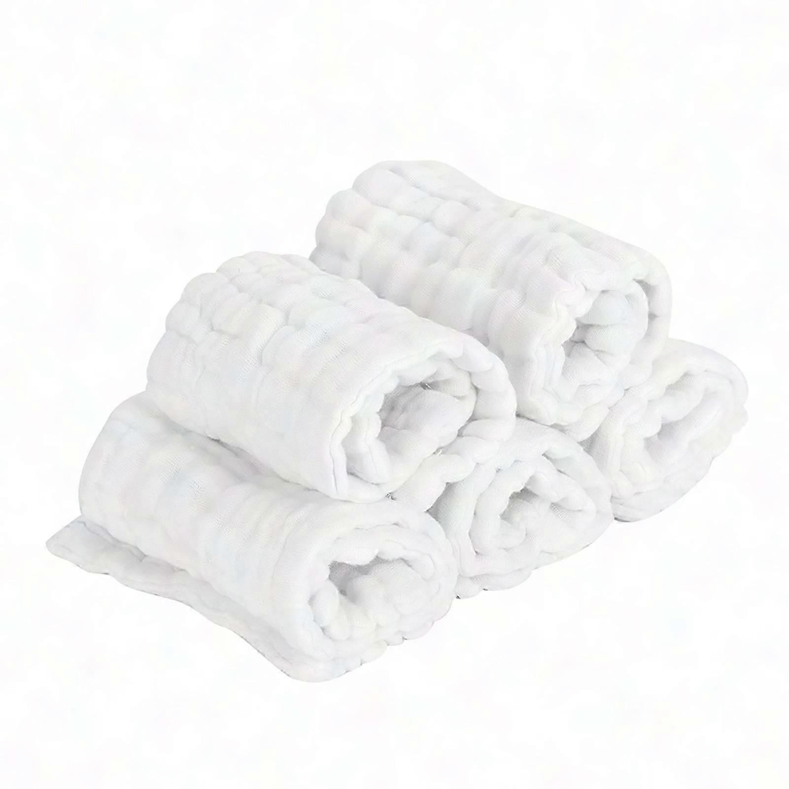 Gentle Cotton Muslin Burp Cloths for Newborns - Soft, Absorbent & Multi-Functional with Easy Care Guide