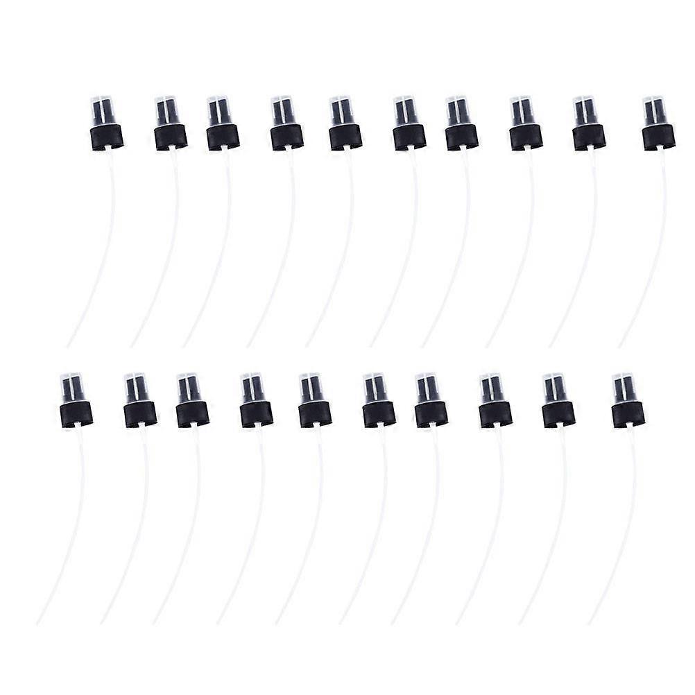 20pcs Black PP Replacement Spray Heads for Makeup Compact Durable Mist Sprayer Accessories