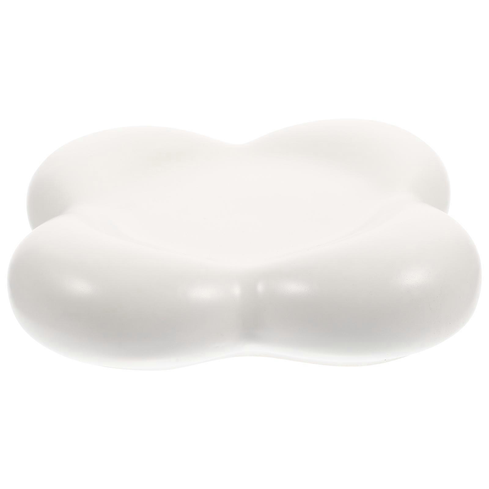 Ceramic Teacup Tray Household Candy and Snack Serving Tray Multi function Dry Fruit Dish