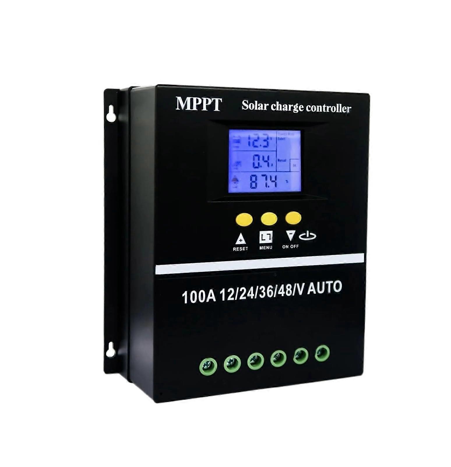 Solar Laderegler MPPT 100A/80A für Blei-Säure und Lithium-Batterien, 36V/48V LCD Solarladeregler, Effizient und Zuverlässig