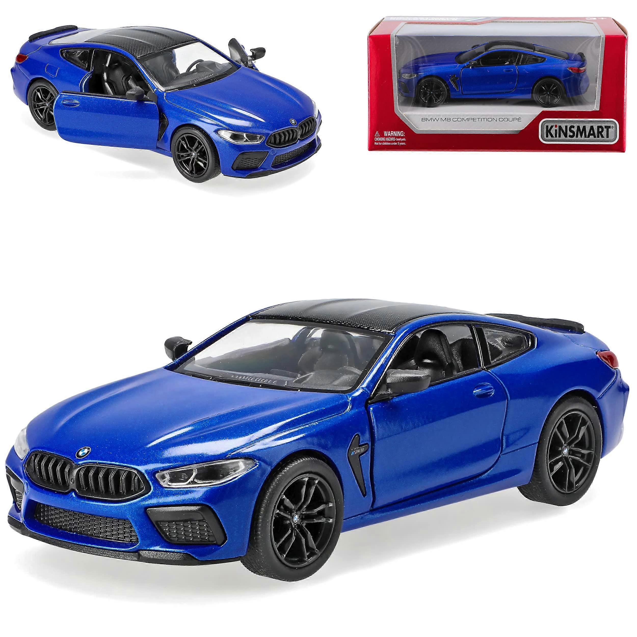 BMW 8 Series M8 G15 Coupe Blue From 2018 Approx. 1/43 1/36 Kins*mart Model Car with Individual Number Plate With Custom License Plate