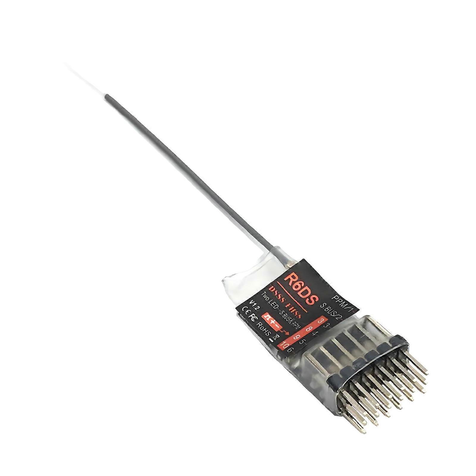 R6DS 2.4G 6CH DSSS & FHSS Remote Control Receiver for RadioLink AT9 AT9S AT10 Transmitter Support SBUS PPM PWM Multicolor