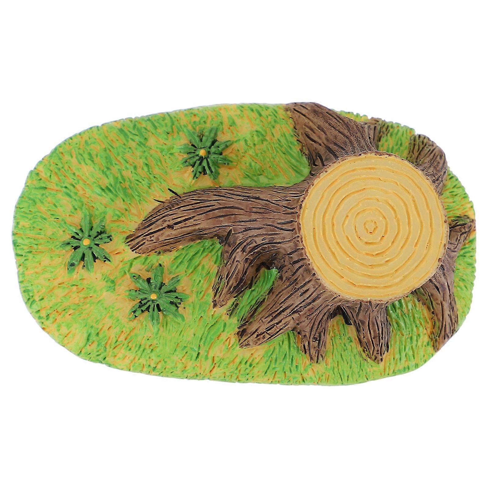 Micro Landscape Accessory Miniature Diy Accessory Rectangular Home Decor Light Green 8x5x2cm Synthetic Resin 1Pack