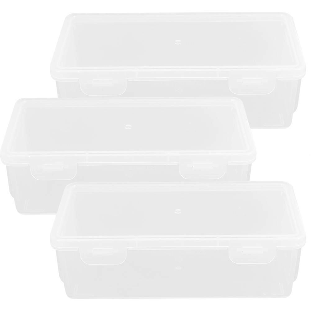 صندوق خبز كونترتوب المطبخ مختوم صندوق الخبز تبريد العائلات المتوافقة 19.00X9.50X6.00CM 3 قطع