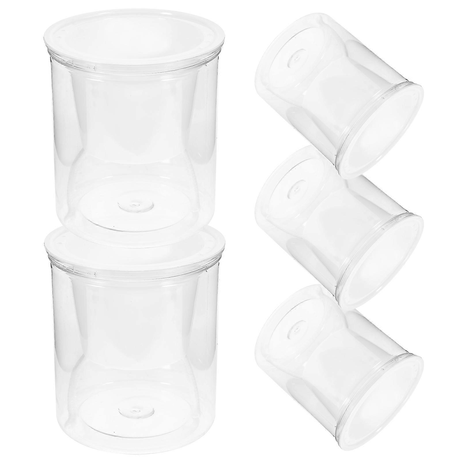 Self Watering Planter in Transparent Plastic for Plant Use Great for Home and Office 5 Sets